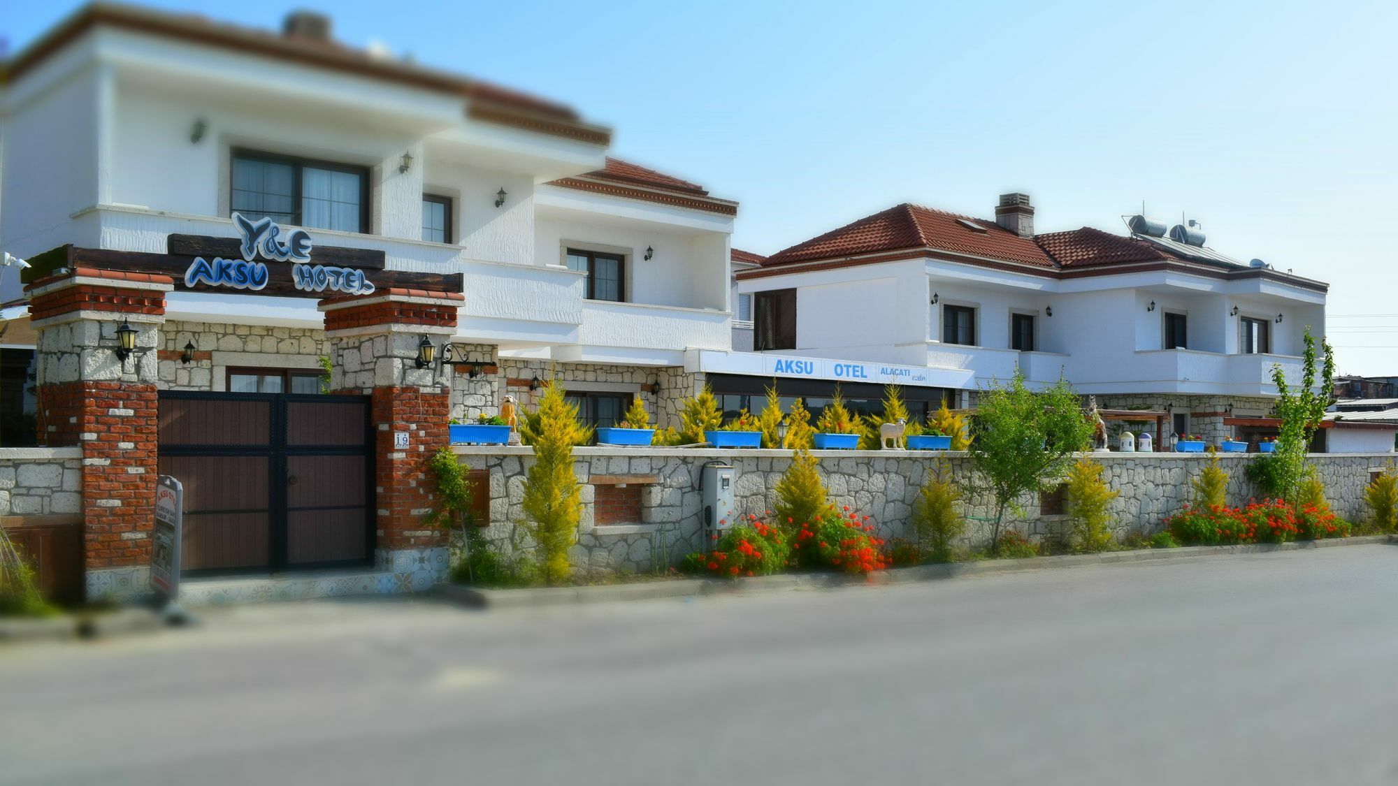 Aksu Hotel Alacati Exterior foto