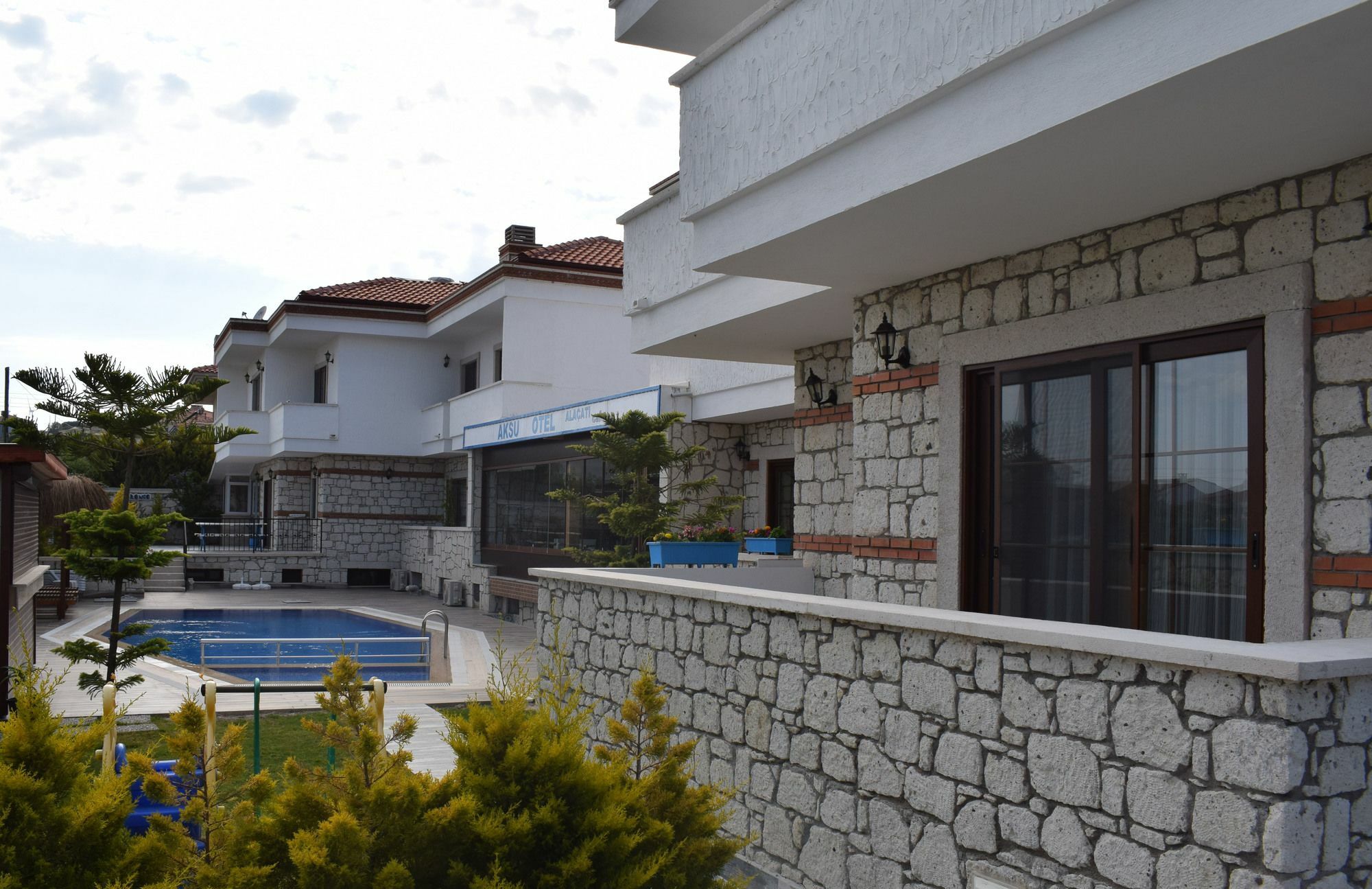 Aksu Hotel Alacati Exterior foto